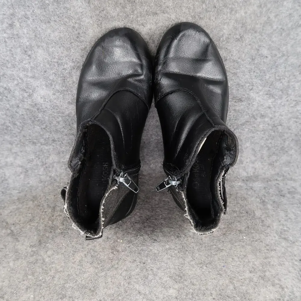 Oshkosh B'Gosh Shoes Kids Toddler 12 Boots Black Zip Casual Girls Buckle Detail